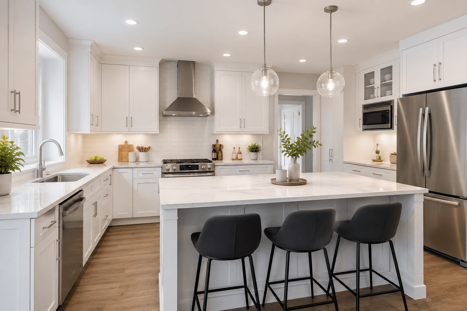 White Kitchen Cabinets